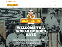Tablet Screenshot of dearbornbrand.com